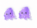 Hair clip pulpo morado