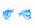 Hair Clip Delfin azul tornasol