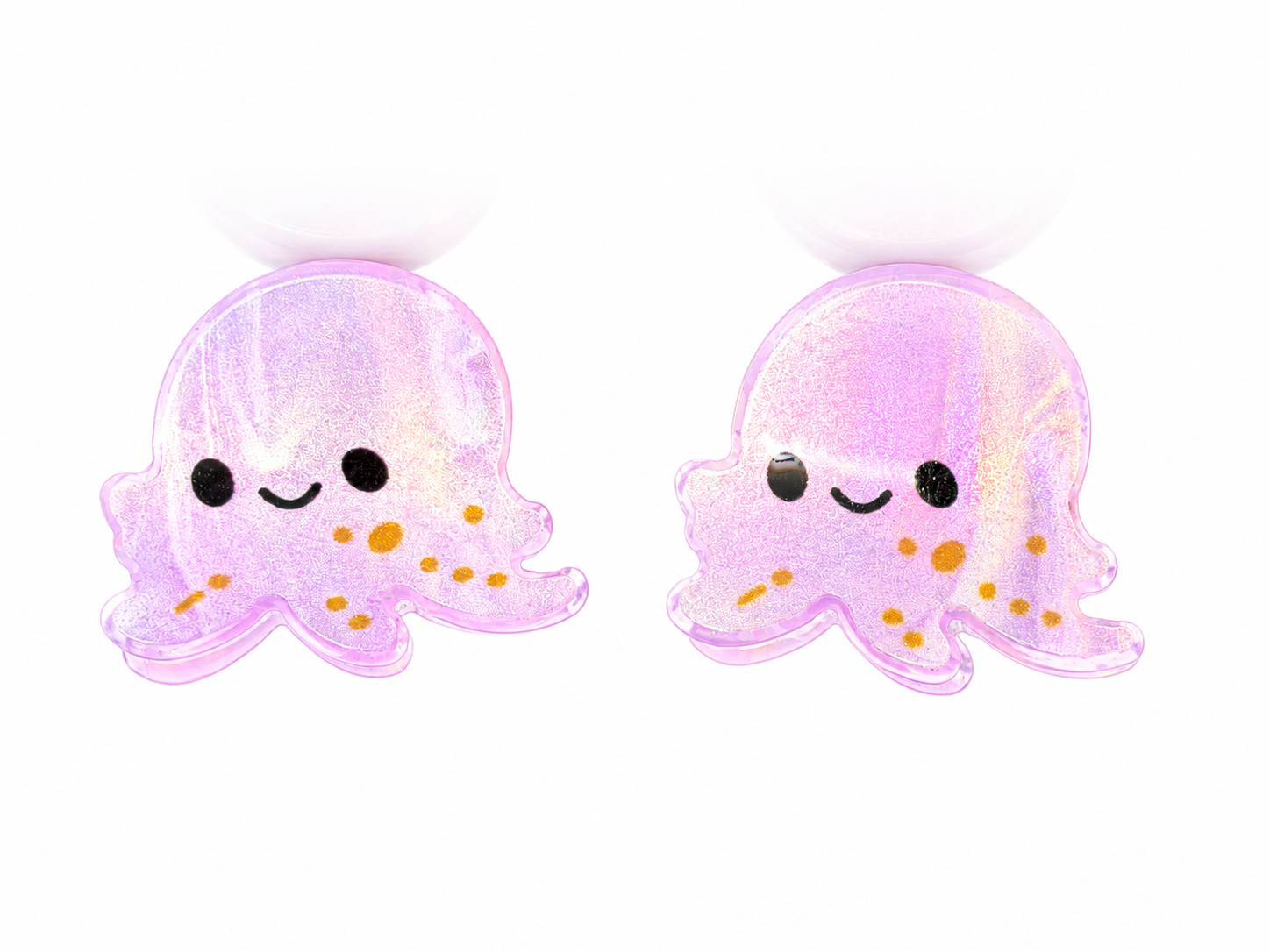 Hair clip Pulpo Rosado