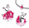 Charm Caracol rosado separador