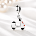 Charm Moto blanca  Colgante