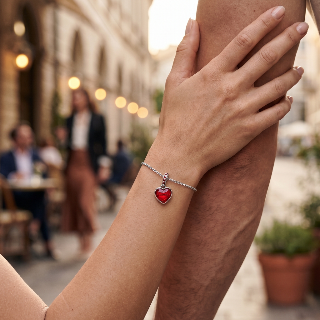 Charm Corazon Rojo Soulmate Colgante