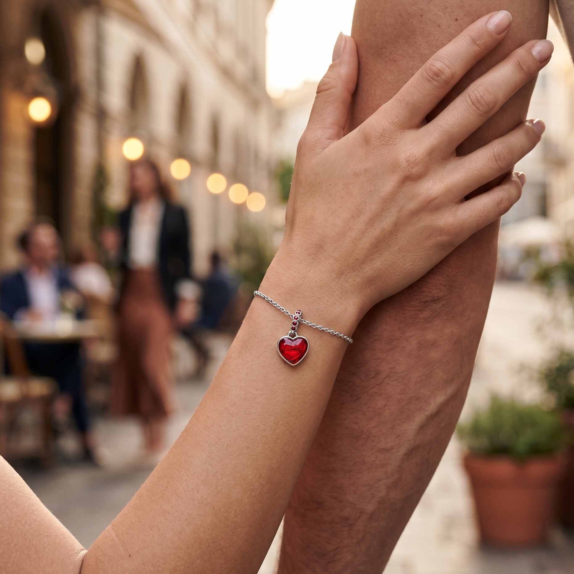 Charm Corazon Rojo Soulmate Colgante