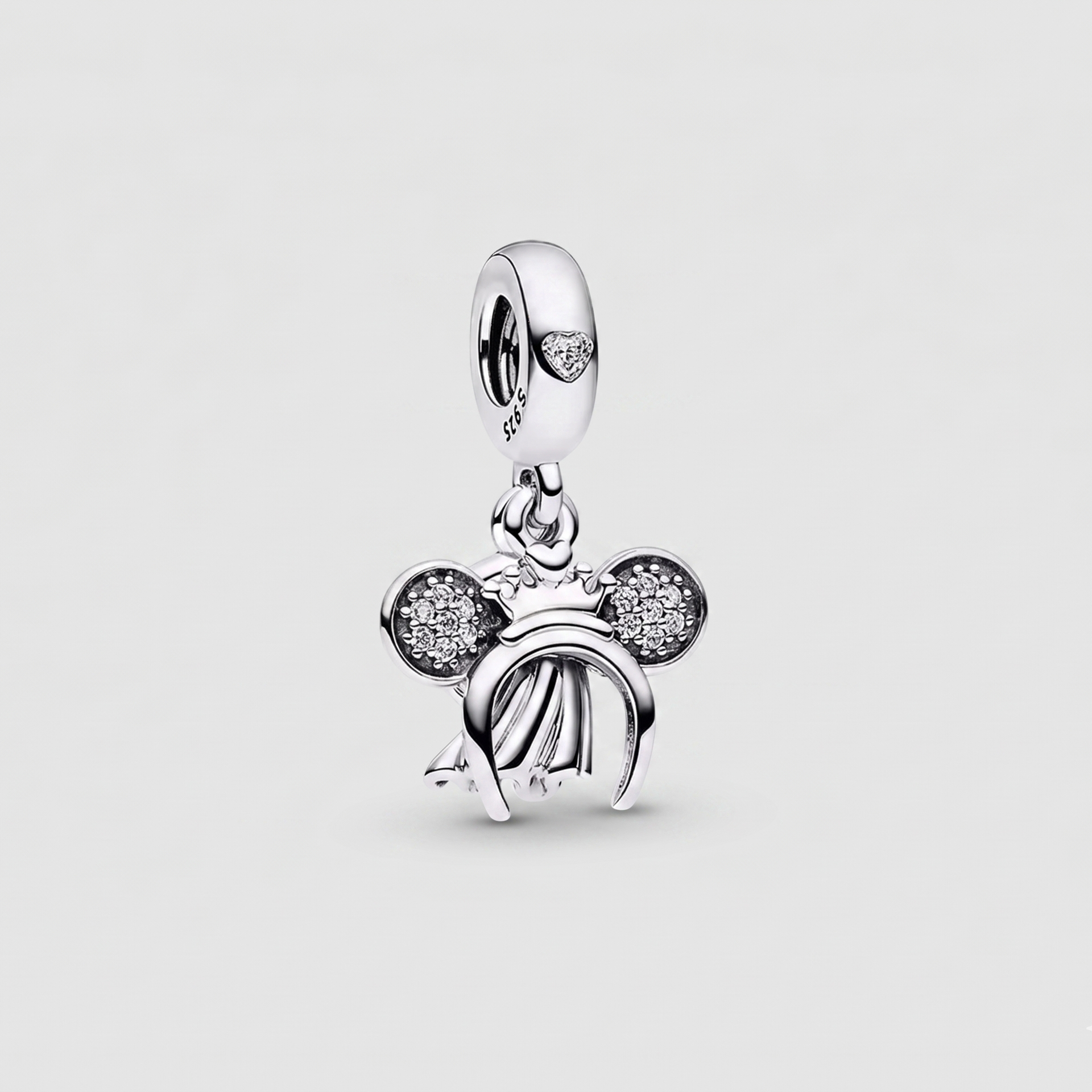 Charm Orejas minie anillo boda colgante