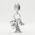 Charm Torre Eiffel, Croissant, Café colgante