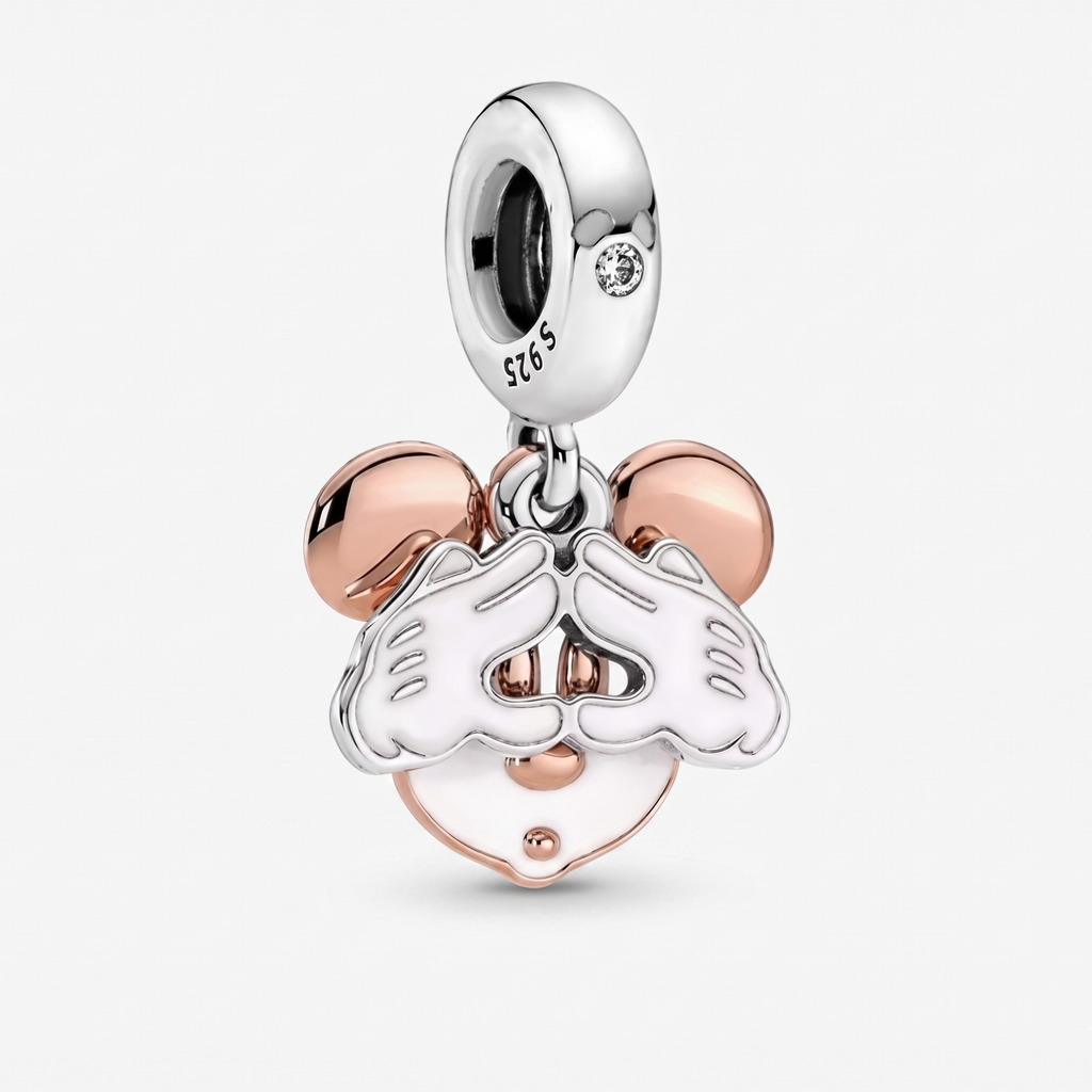 Charm Orejas Manos y cara Minnie colgante