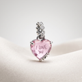 Charm Corazón i love you mom colgante