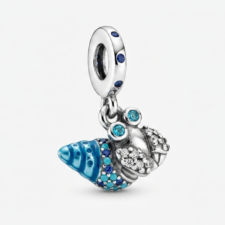 Charm Cangrejo ermitaño colgante