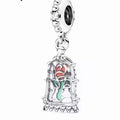 Charm Rosa Bella y Bestia colgante