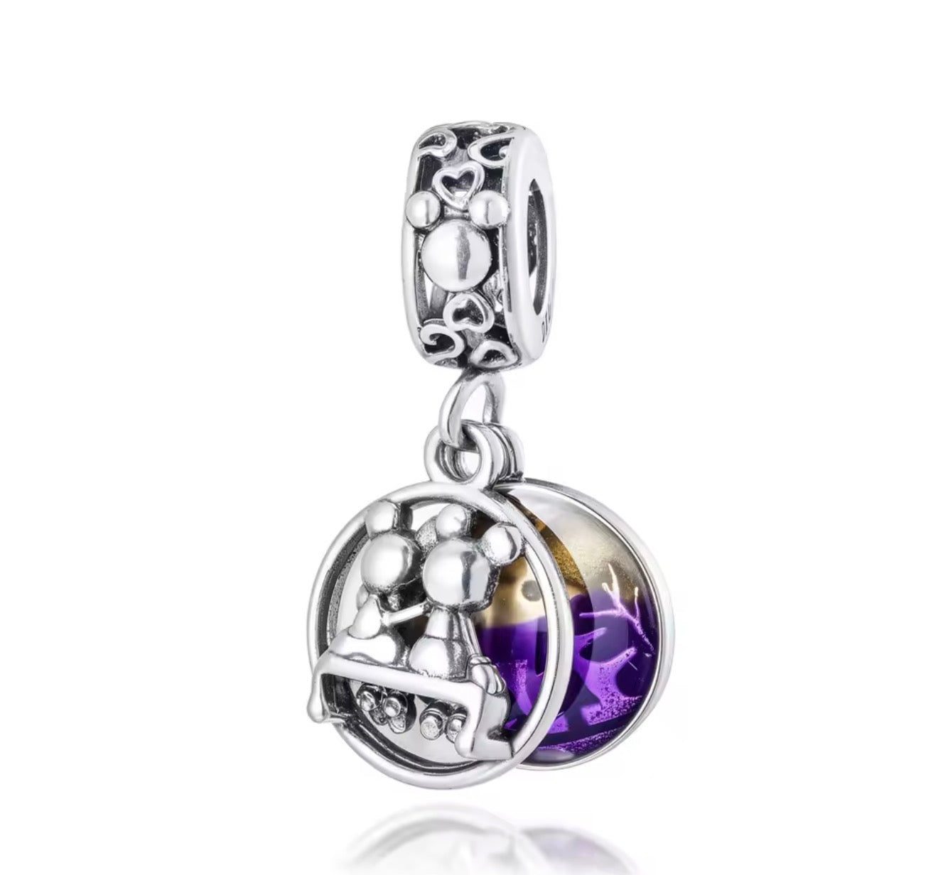 Charm Mickey y Minnie columpio colgante
